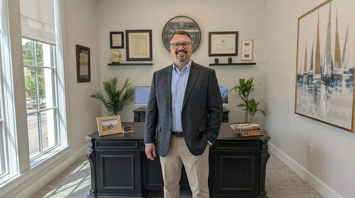 Brent in his Fairhope office.